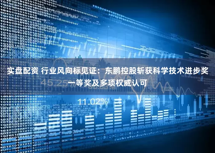 实盘配资 行业风向标见证：东鹏控股斩获科学技术进步奖一等奖及多项权威认可